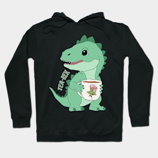 Tea Rex, T-Rex, Dinosaur Hoodie